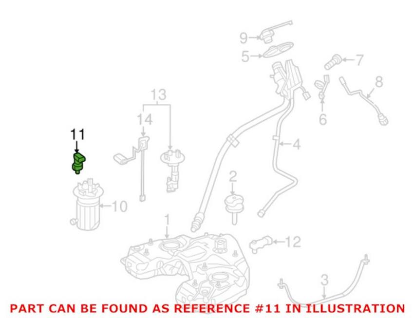 Mercedes Fuel Pressure Sensor 0009052701